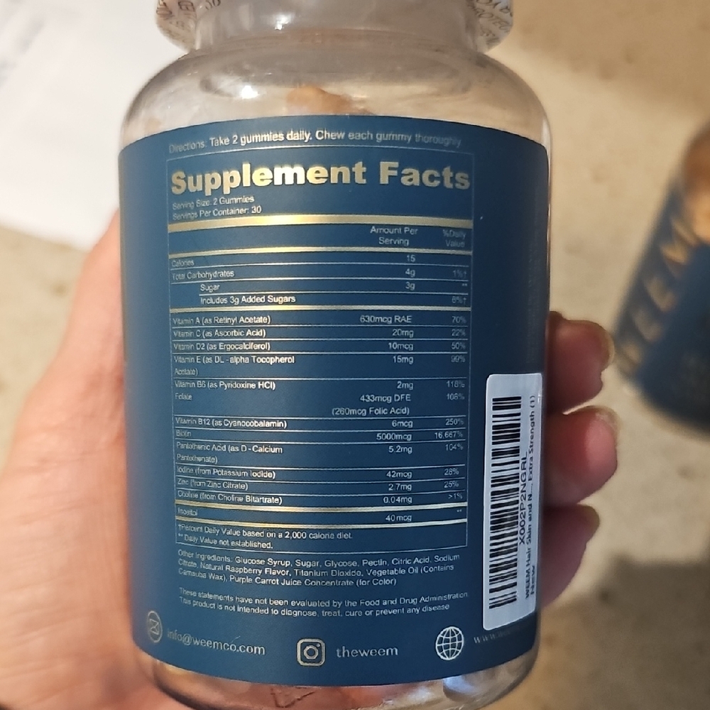 WEEM Hair Skin Nails Supplement - Picture 5 of 5